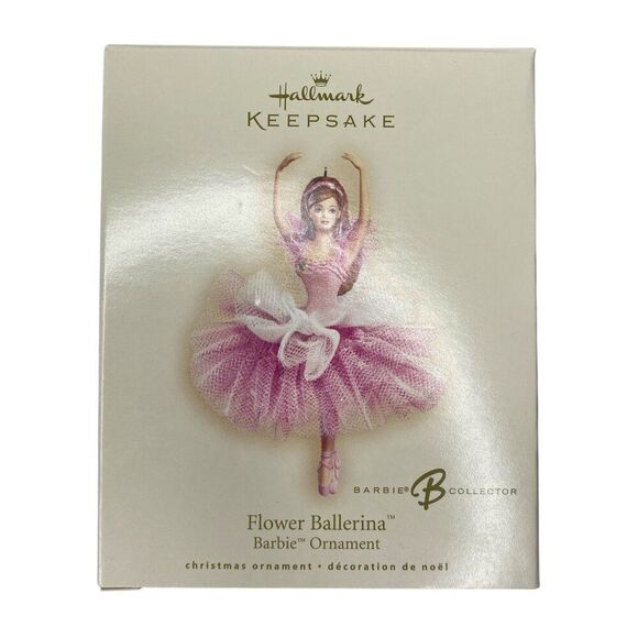 Flower Ballerina Barbie Hallmark Ornament - Picture 2 of 4